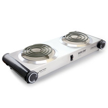 Better Chef Stainless Steel Dual Electric Burner - £59.81 GBP