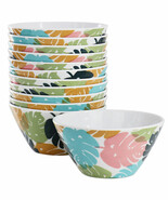 Gibson Home Tropical Sway 12 Piece 6 Inch Melamine Bowl Set in Multi Col... - $87.80 CAD