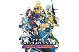 Dvd Anime Sword Art Online Season 1-3 +Alicization (1-108) +Movie +2 Ova English - £47.96 GBP