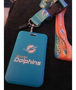 Miami Dolphins NFL Lanyard Keychain &amp; ID Holder never used - $183.97 MXN