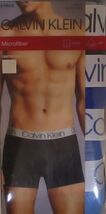 4 PACK GENUINE CALVIN KLEIN BLUE MICROFIBER TRUNKS SIZES S M L XL UNDERW... - $38.90