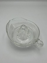 Large Vintage Clear Glass Citrus Juicer Reamer with Handle 8&quot; Spout for Pouring - £19.54 GBP
