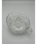 Large Vintage Clear Glass Citrus Juicer Reamer with Handle 8&quot; Spout for ... - £16.53 GBP