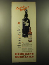 1950 Heublein&#39;s Manhattan Club Cocktails Ad - Cocktails tonight? - £14.76 GBP