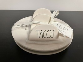 Rae Dunn &quot;8&quot; Plates And Tacos Holder Set&quot; - £43.86 GBP