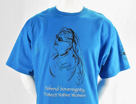 Juana Majel Dixon T Shirt Defend Sovereignty Protect Native Women Autogr... - $24.74