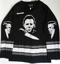 Halloween Horror Movie Michael Myers Hockey Jersey Shirt - £27.41 GBP