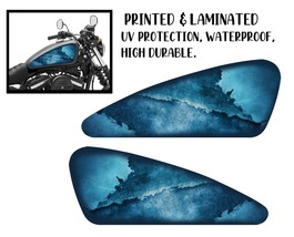 Motorcycle  tank sticker / skin  grange decals 2pcs Fits For Most Harley - £20.97 GBP