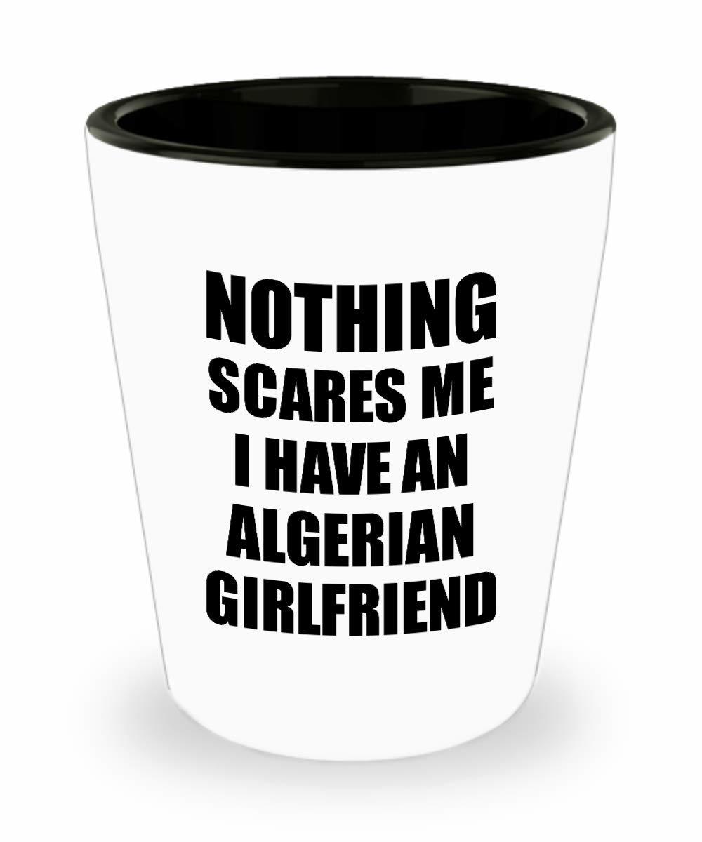 Algerian Girlfriend Shot Glass Funny Valentine Gift For Bf My Boyfriend ... - $12.84