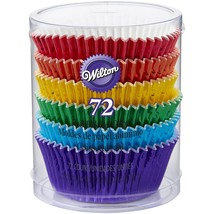 Wilton 72 Count Rainbow Cupcake Liners - £20.77 GBP