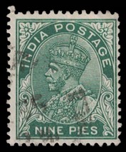 1932 INDIA Stamp - 9P 1254 - £1.16 GBP