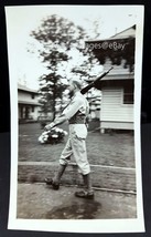 1940s WWII GI Marching with Rifle Photo B&amp;W Snapshot - £2.72 GBP
