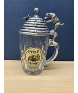 Prost Barenjager Honey Liqueur Glass Beer Mug w/ Pewter Lid - €34,38 EUR