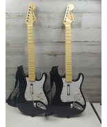 2 Harmonix Guitar Hero Rockband Fender Stratocaster 19091 Nintendo Wii n... - £56.34 GBP