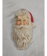 Vintage Ceramic Bisque Santa Claus Head Christmas Figurine.  Measures  4... - $25.91 CAD