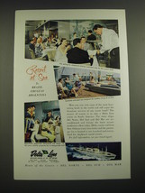1958 Delta Line Cruises Ad - Resort at Sea to Brazil Uraguay Argentina - £14.48 GBP