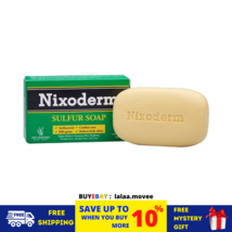 100g NIXODERM Sulfur Soap For Relief Of Common Skin Problems Vegetable Base - $17.62