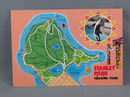 Vintage Postcard - Stanley Park Vancouver Walking  Map - Natural Color P... - $15.00