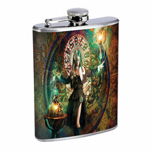 Steampunk Power Em2 Flask 8oz Stainless Steel Hip Drinking Whiskey - £11.90 GBP