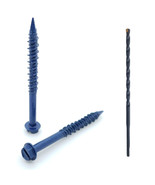 100 Qty 3/16&quot; X 2-1/4&quot; Hex Head Diamond Tip Concrete Screws To Anchor Ma... - $47.99