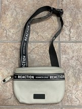KENNETH COLE REACTION Waist Bag Fanny Pack Purse Seatbelt Strap Gray Veg... - $37.97 CAD