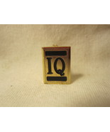 vintage IQ rectangle Pin: Gold w/ Black accents - £3.91 GBP