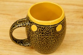 Always Azul Colorado Art Pottery Gold &amp; Black Buffalo Bison Tea Coffee Mug - £15.76 GBP