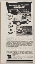 1951 Print Ad Crosley FarmOroad Farm Utility Vehicle Pull Hay Rake Cinci... - £7.77 GBP