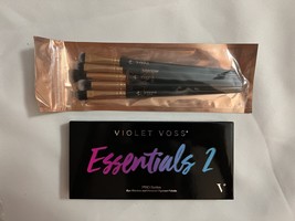 Violet Voss Essentials 2 Eye Shadow Palette With Bonus Free Brush Set - £23.59 GBP