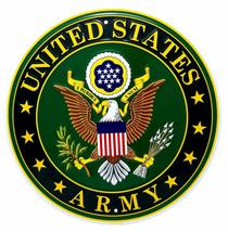Ramsons Imports U.S. Army Emblem 12&quot; Round Metal Sign, Made in USA - £7.75 GBP