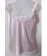 Shadowline Rochelle Satin cami adjustable straps Style 22075 Size 2X Blush - $708.17 MXN