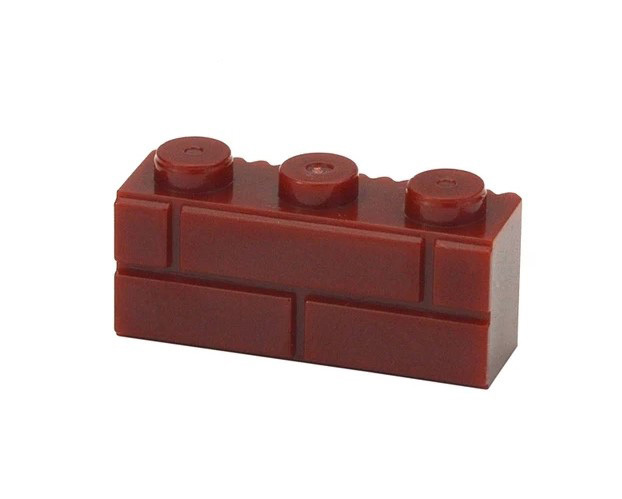 Minifigure Red Brick 1X3 Construction Brick Piece Toys - $0.78
