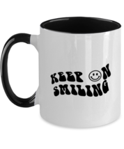 Inspirational Mugs Keep On Smiling Black-2T-Mug  - £15.99 GBP