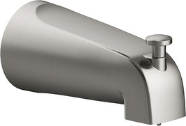 Design House 522920 Slip-On Tub Diverter Spout, 5 Inch, Satin Nickel - £25.51 GBP