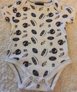Denver Broncos Football Boys White Short Sleeve One Piece Navy Blue 3-6 ... - $8.73 CAD