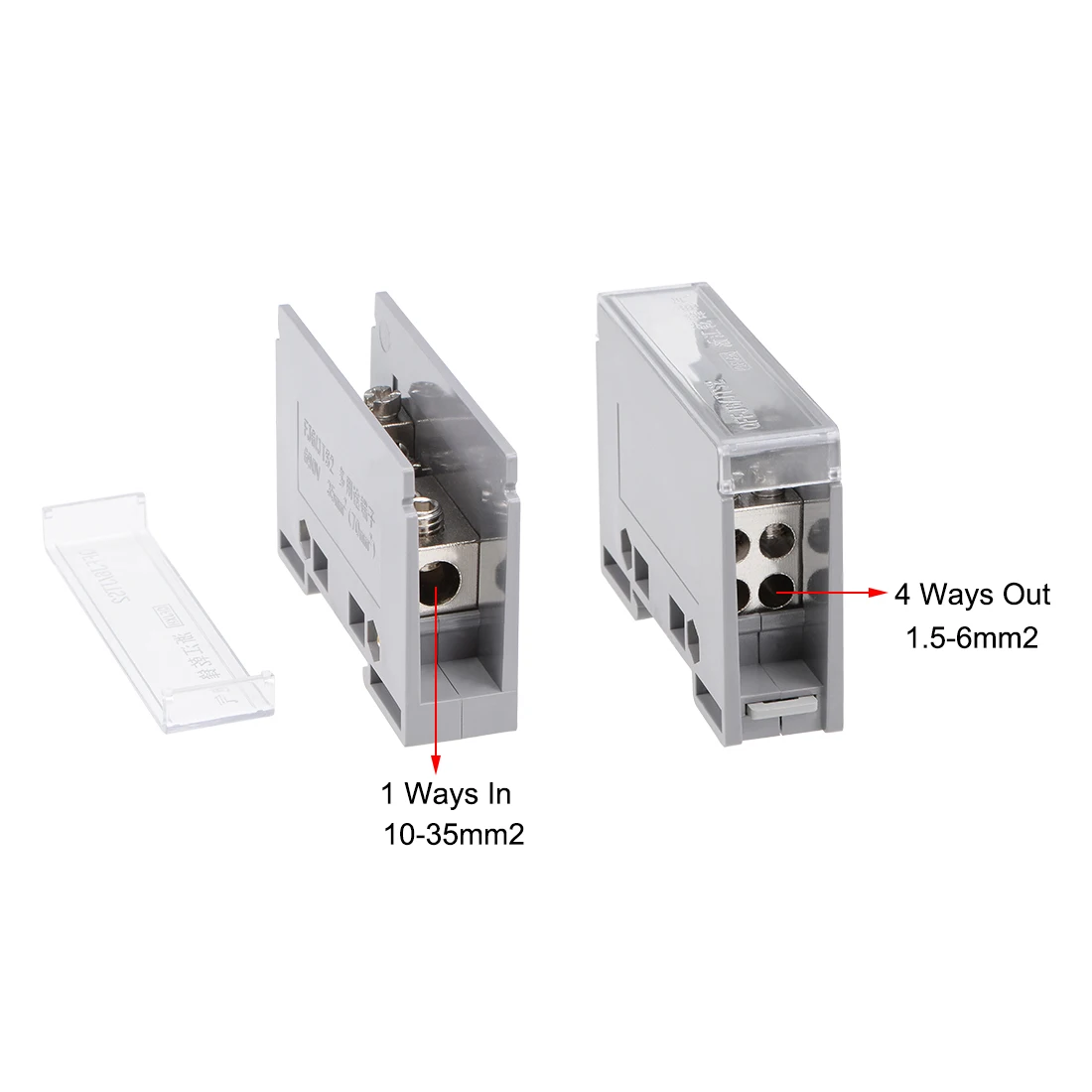 House Home uxcell 1 In 4/6/9/12 Out DIN Rail Terminal Blocks ConAtors Distributi - £28.67 GBP