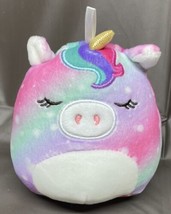 Squishmallow KIMIA The UNICORN Christmas Ornament Size 4&quot; Holiday KellyToy 2021 - £8.14 GBP