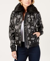 MICHAEL Michael Kors Womens Winter Embroidered Bomber Jacket Small, Blac... - £159.83 GBP