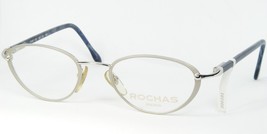 Vintage Rochas Paris 9183 03 Silver /BLUE Eyeglasses Glasses 48-20-130mm France - £91.02 GBP