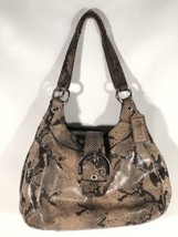 Coach Soho Lynn Faux Python Embossed 3 Compartment Snakeskin Hobo Purse Handbag - £71.05 GBP