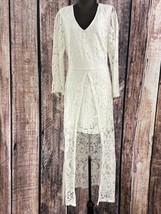 Rockwell Tharp long lace dress in White - £196.43 GBP