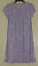 New Womens Croft &amp; Barrow Lilac W/ Floral Print Knit Nightgown Size S - £22.19 GBP