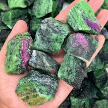 Raw Rough Ruby Zoisite Stone Large Chunks Healing Energy Crystal Mineral... - £11.79 GBP