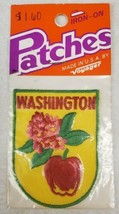 NOS Voyager Patch State of Washington Patch Apples Flowers Vintage State... - £9.97 GBP