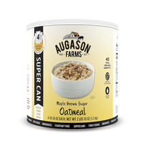 Augason Farms Maple Brown Sugar Oatmeal Large No. 10 Cans, 25 Year Shelf Life - £26.02 GBP