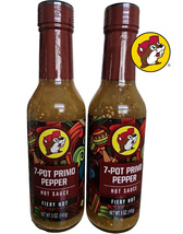 2 Packs Buc-ee&#39;s 7-Pot Primo Pepper Hot Sauce - Fiery Hot - £20.75 GBP