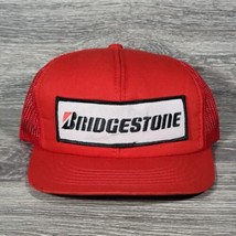 VTG Bridgestone Snapback Hat Cap Adjustable Mesh Back Patch Red Logo Spe... - £17.47 GBP