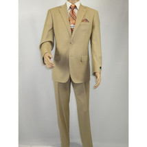 Men Renoir Suit Separate Super 140 Wool Two Button Classic Fit 508-4 Beige New image 8
