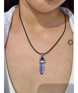 Purple Crystal Necklace - $130.23 MXN