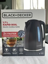 BLACK+DECKER™ 1.7L Rapid Boil Electric Kettle, Boils up to 7 Cups of Water, Gray - £27.05 GBP